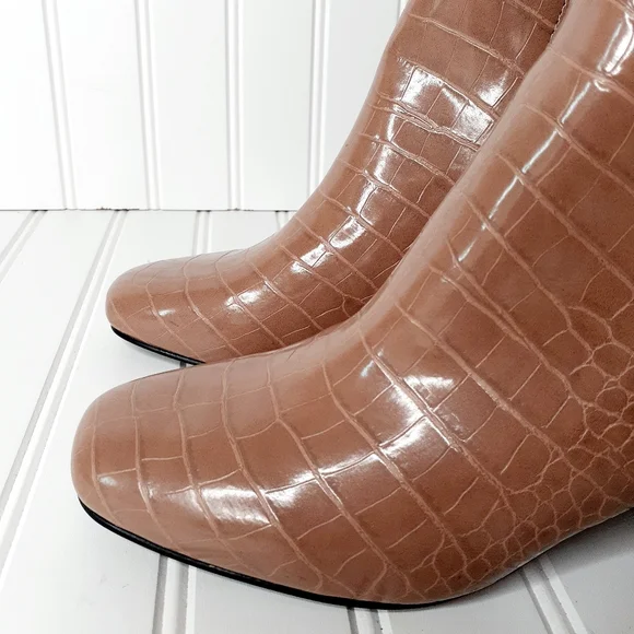 NEW Steve Madden Darma Tan Block Heel Boot C255 - Picture 6 of 13